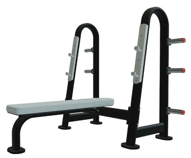 Star Trac/Nautilus Instinct Olympic Flat Bench with Plate Storage - U