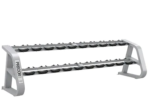 Precor Icarian 2 Tier Dumbbell Rack - U