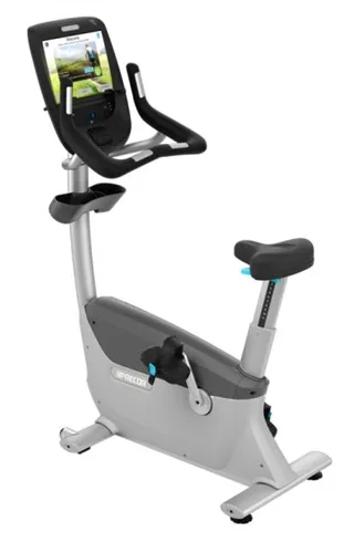 Precor UBK 885 Upright Bike w/P82 Console - U