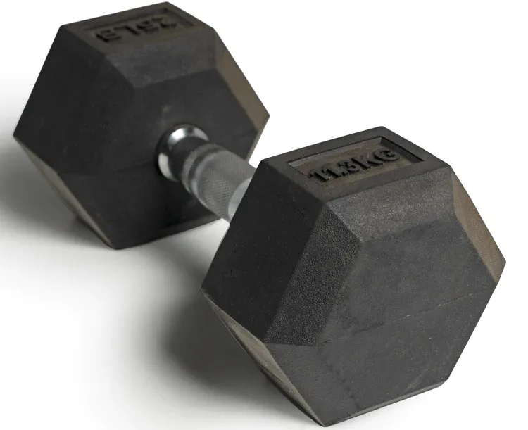 Rubber Hex Dumbbells  (per pound) - U