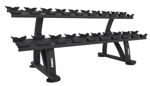 TKO 2 Tier Dumbbell Rack with Saddles - U